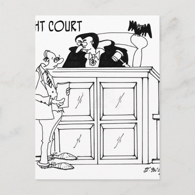 Vampire Cartoon 5319 Postcard (Front)