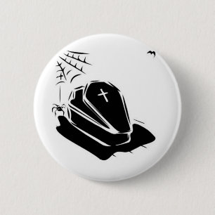 Vampire Casket 6 Cm Round Badge