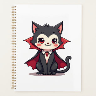 Vampire Cat � Cute Halloween Pet Tee Planner