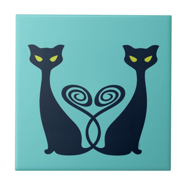 Vampire Cat Duo Tile (Front)