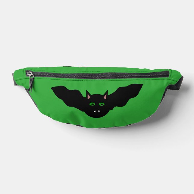Vampire Cat Faced Bat Halloween Bum Bags (Lay Down)
