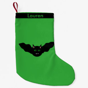 Vampire Cat Faced Bat Halloween Custom Stocking