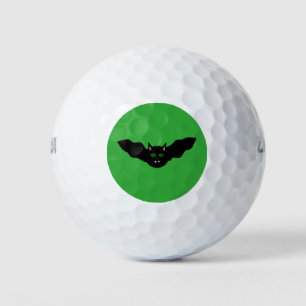 Vampire Cat Faced Bat Halloween Golf Ball