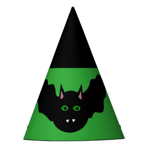 Vampire Cat Faced Bat Halloween Party Hat