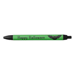 Vampire Cat Faced Bat Halloween Personalised Pen