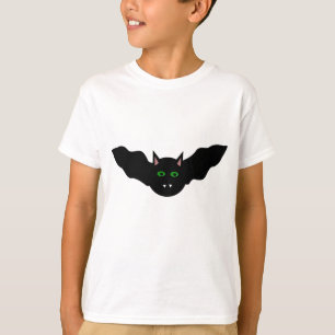 Vampire Cat Faced Bat Halloween T Shirt