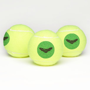 Vampire Cat Faced Bat Halloween Tennis Balls