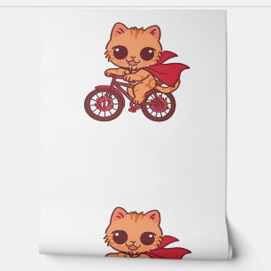 Vampire Cat on Halloween Bike Ride – Cute Spooky K Wallpaper