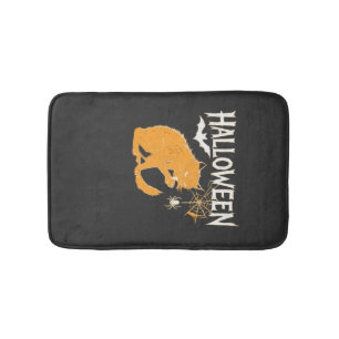 Vampire Cat's Halloween Classic T-Shirt Bath Mat