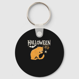 Vampire Cat's Halloween Classic T-Shirt Key Ring