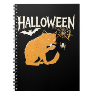 Vampire Cat's Halloween Classic T-Shirt Notebook