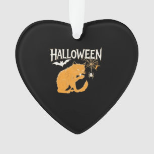 Vampire Cat's Halloween Classic T-Shirt Ornament