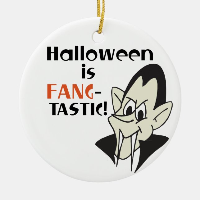 Vampire Ceramic Tree Decoration (Front)