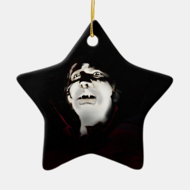 Vampire Ceramic Tree Decoration (Front)