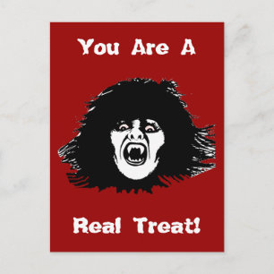 Vampire Chick is a Real Treat Postcard