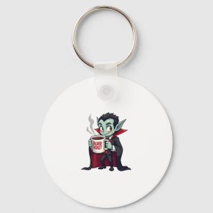 Vampire Coffee Lover � Spooky Latte Shirt Key Ring