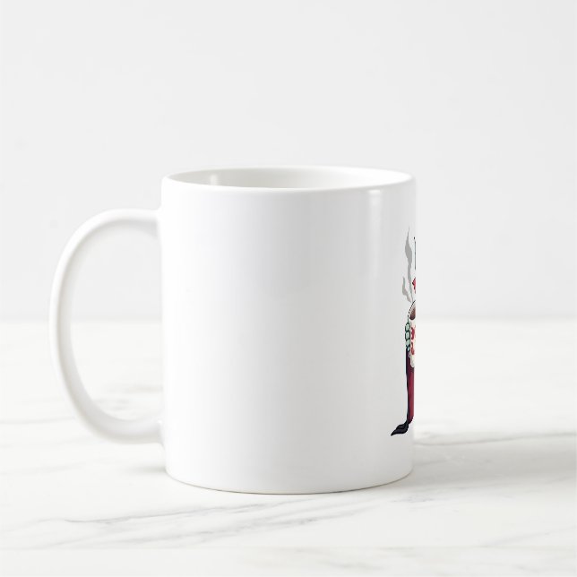 Vampire Coffee Lover � Spooky Latte Shirt Mug (Left)