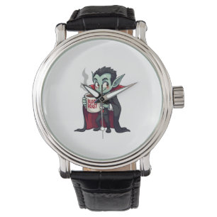 Vampire Coffee Lover � Spooky Latte Shirt Watch