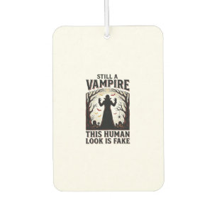 Vampire Costume Shirt Funny Halloween Human Disgui Car Air Freshener