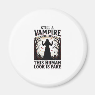 Vampire Costume Shirt Funny Halloween Human Disgui Magnet