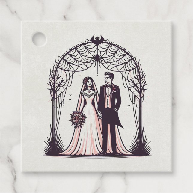 Vampire Couple Favour Tags (Front)