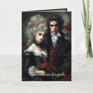 Vampire Couple Gothic Wedding Invitation