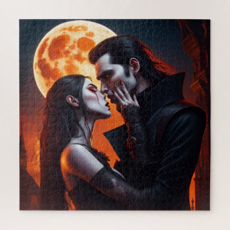 Vampire couple jigsaw puzzle