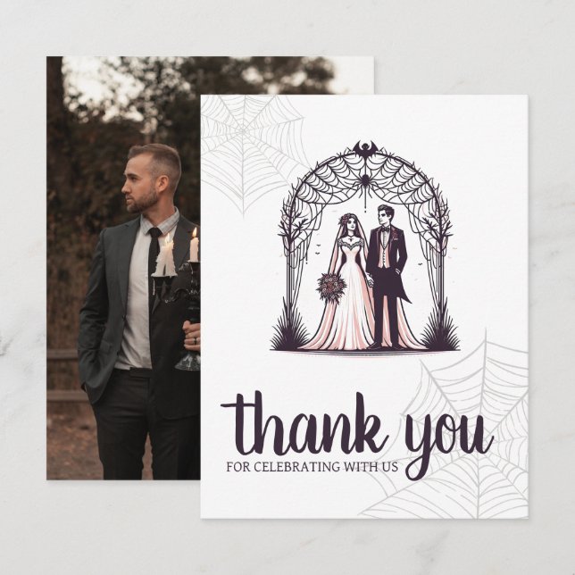 Vampire Couple Thank You Card (Front/Back)