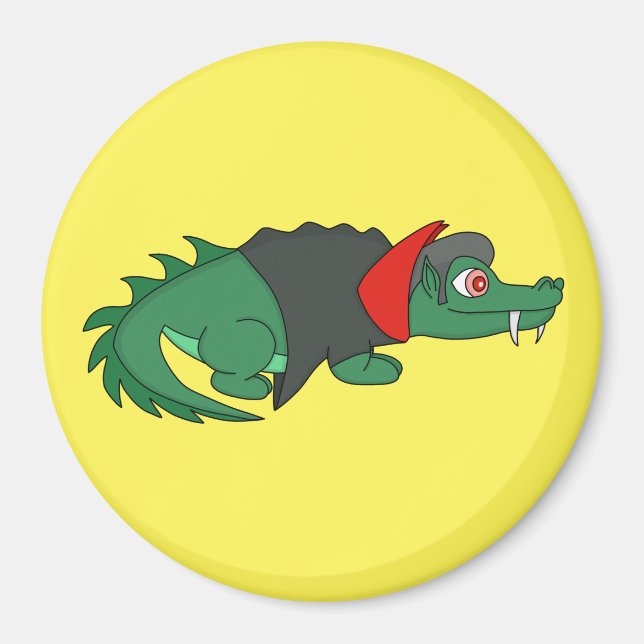 Vampire Crocodile Magnet (Front)