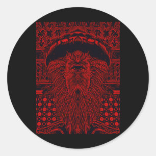 Vampire Cyclops Red Version Classic Round Sticker