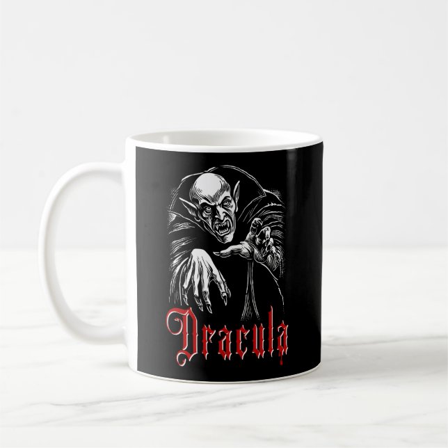Vampire Dracula Coffee Mug (Left)