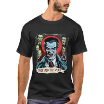 Vampire Dracula Retro Horror Comic Graphic