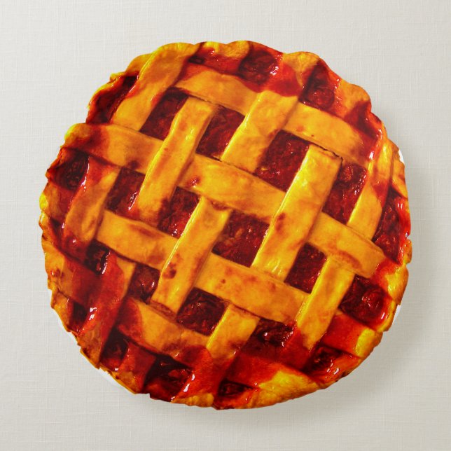 Vampire Ducks Cherry Pie Throw Pillow (Front)