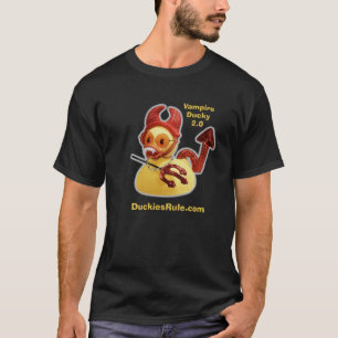 Vampire Ducky 2.0 Duckies Rule (Black T-Shirt) T-Shirt