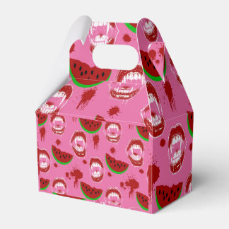 Vampire Eating Watermelon Summerween Party Pink Favour Box