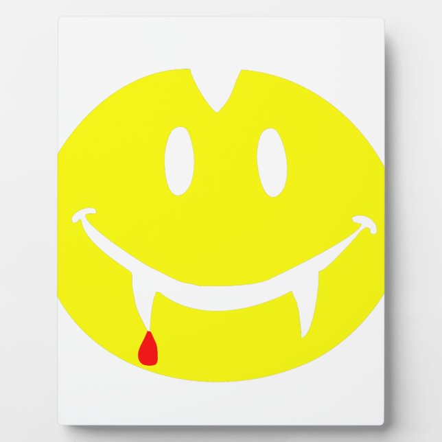 vampire emoji dracula plaque (Front)