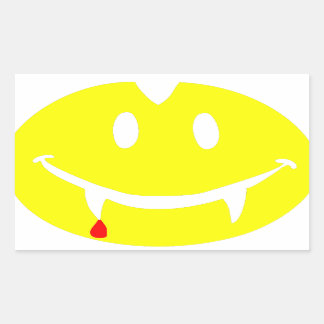 vampire emoji dracula rectangular sticker