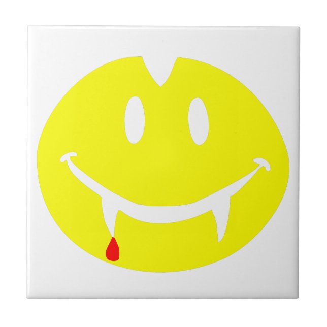vampire emoji dracula tile (Front)