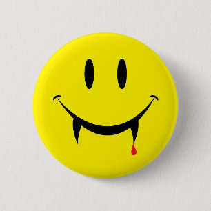 Vampire Face 6 Cm Round Badge