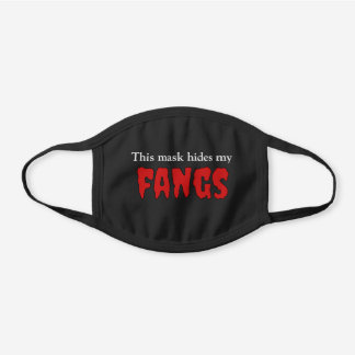 Vampire / Fangs - Face Mask in Black