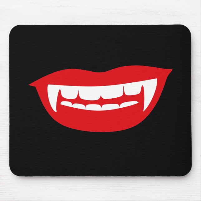 Vampire Fangs Mouse Mat (Front)