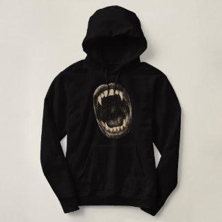 Vampire Fangs Mouth Retro Gothic Halloween Gift Hoodie