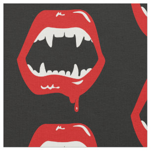 vampire fangs spooky scary monster  fabric