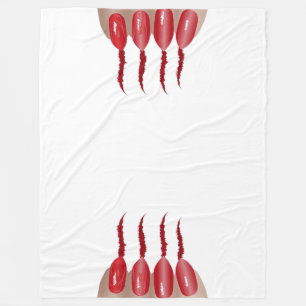 Vampire finger V.2 Fleece Blanket