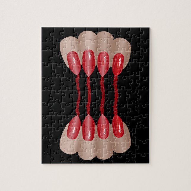 Vampire finger V.2 Jigsaw Puzzle (Vertical)