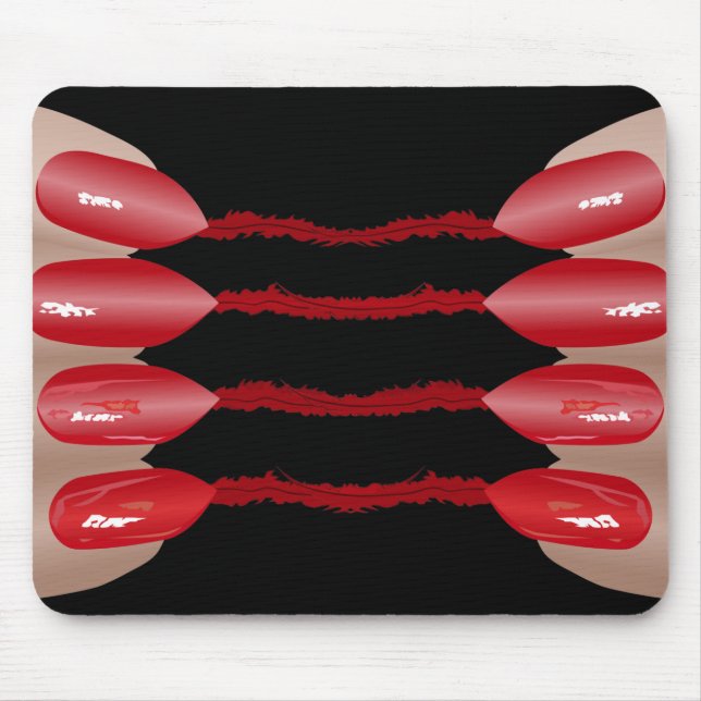 Vampire finger V.2 Mouse Mat (Front)