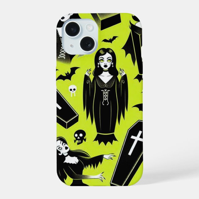 Vampire Ghouls iPhone 15 Case (Back)