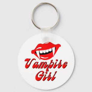Vampire girl key ring