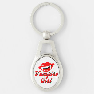 Vampire girl key ring