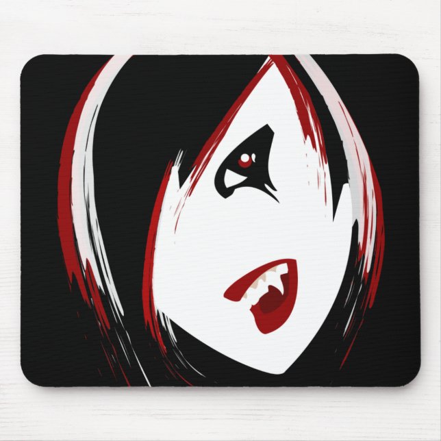 Vampire Girl Mouse Mat (Front)